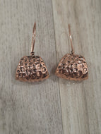 Corky's Relic Hammered Oxidized Copper Earrings