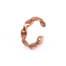 Load image into Gallery viewer, side view of Vinci Off Beat Pure Copper Magnetic Ring
