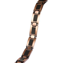 Load image into Gallery viewer, Vinci Carbon Fiber Copper Magnetic Bracelet
