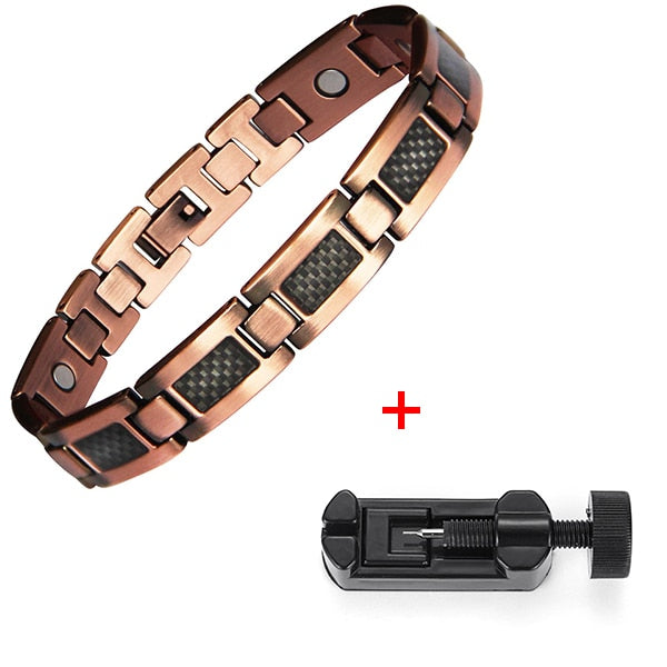 Vinci Carbon Fiber Copper Magnetic Bracelet