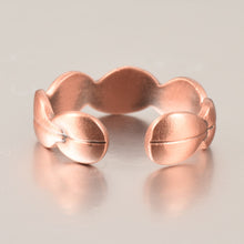 Load image into Gallery viewer, Vinci Off Beat Pure Copper Magnetic Ring underneath
