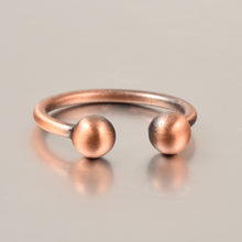 Load image into Gallery viewer, bottom of Simply Elegant Pure Copper Magnetic Ring

