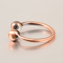 Load image into Gallery viewer, side view of Simply Elegant Pure Copper Magnetic Ring
