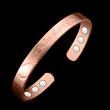 Load image into Gallery viewer, Vinci &quot;Only Love You&quot; Copper Magnetic Bangle
