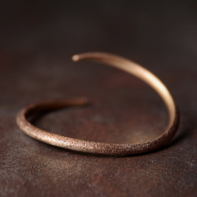 Hand Forged Solid Copper Swirl Cuff | Copper Wellness Jewelry