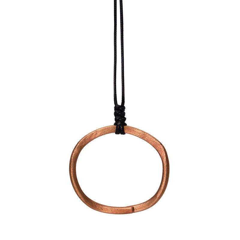 Pure Copper Hand Crafted Solid Pendant Necklace