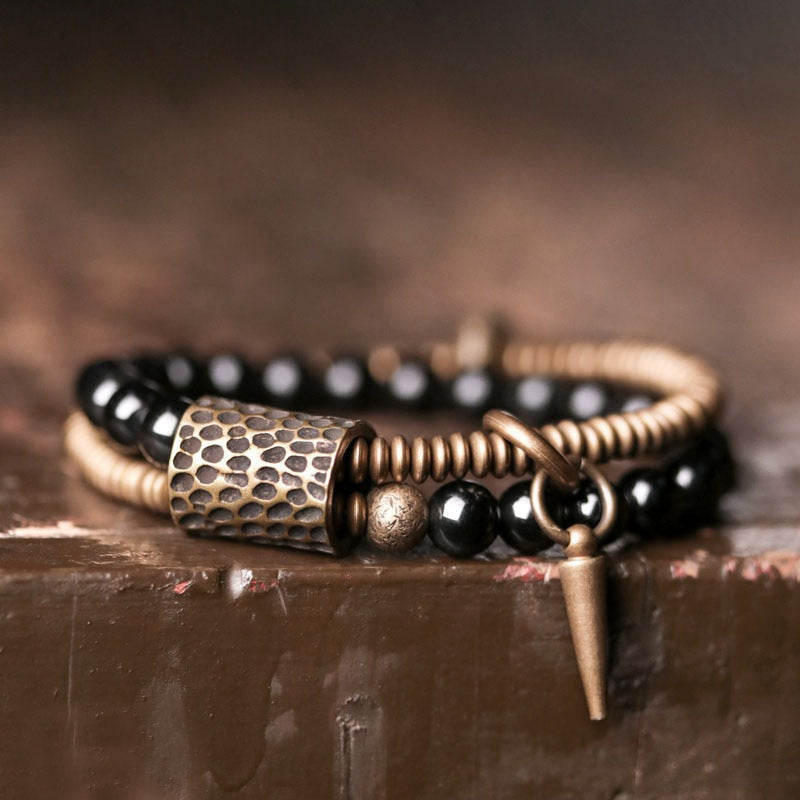 Obsidian Eye Bracelet | Copper Wellness Jewelry | CopperTownUSA