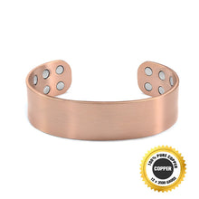 Load image into Gallery viewer, Vinci Double-Wide Copper Magnetic Cuff
