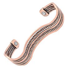 Load image into Gallery viewer, Wiggles Pure Copper Magnetic Bangle
