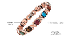 Load image into Gallery viewer, Colorful Stone Magnetic Bracelet specifications
