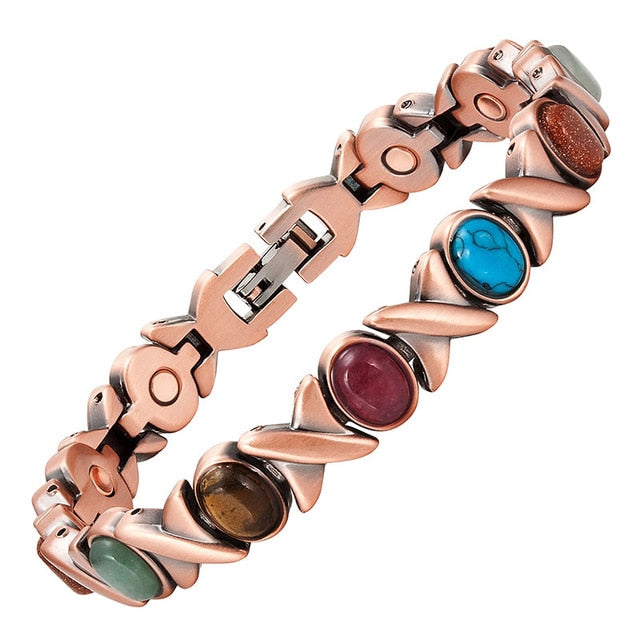 Colorful Stone Magnetic Bracelet