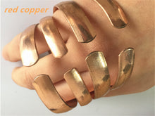 Load image into Gallery viewer, Nepal Red Copper Open Cuff Bangle | Copper Wellness Jewelry
