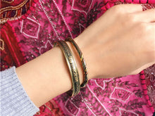 Load image into Gallery viewer, Indian Red Copper Wrapped Open Cuff Slim Bangles
