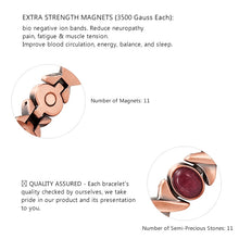 Load image into Gallery viewer, Neodymium magnet description for colorful stone bracelet
