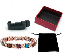 Load image into Gallery viewer, Colorful Stone Magnetic Bracelet with link removal tool
