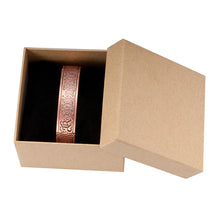 Load image into Gallery viewer, Vinci Flower Powered Magnetic Pure Copper Bracelet in box
