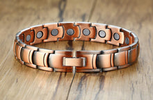 Load image into Gallery viewer, Clasp view of Vinci Gent Copper Magnetic Bracelet
