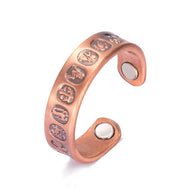 Vinci Vintage 12 Constellation Pure Copper Open Cuff Ring